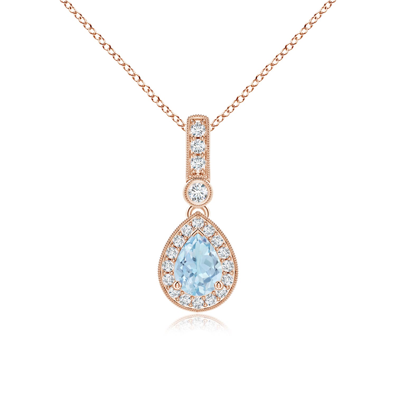 AA - Aquamarine / 0.79 CT / 14 KT Rose Gold