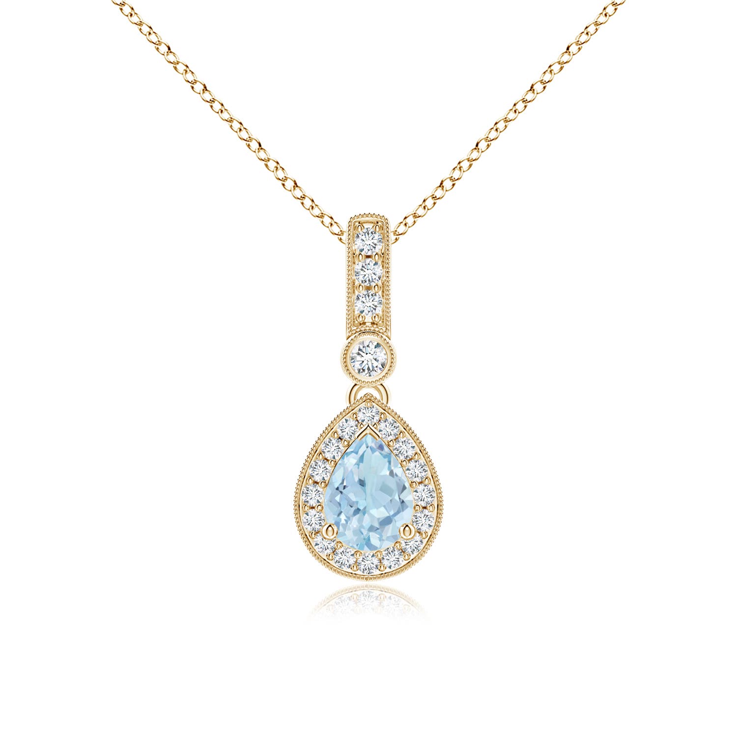 AA - Aquamarine / 0.79 CT / 14 KT Yellow Gold