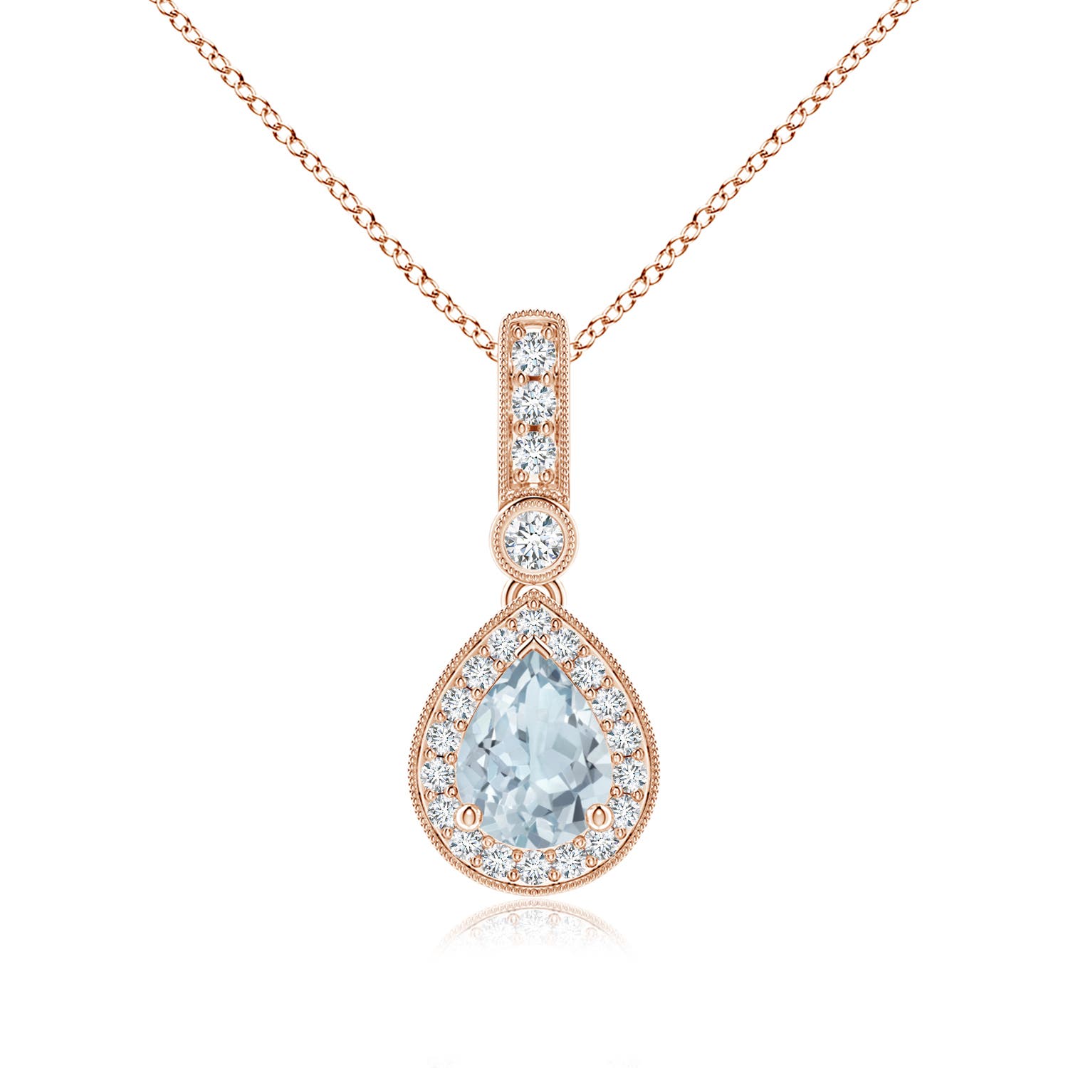 A - Aquamarine / 1.16 CT / 14 KT Rose Gold