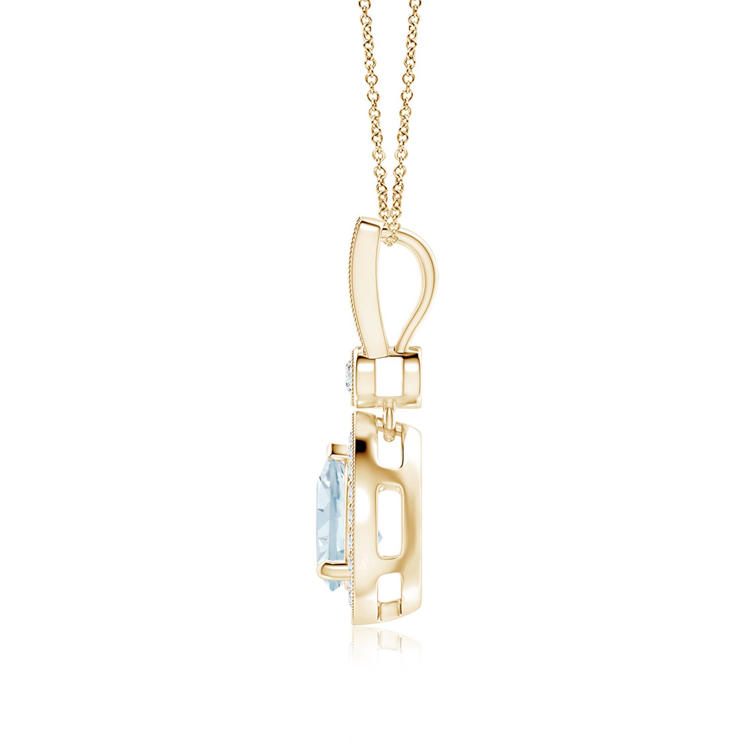 A - Aquamarine / 1.16 CT / 14 KT Yellow Gold