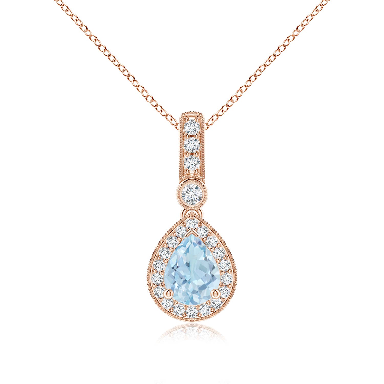 AA - Aquamarine / 1.16 CT / 14 KT Rose Gold