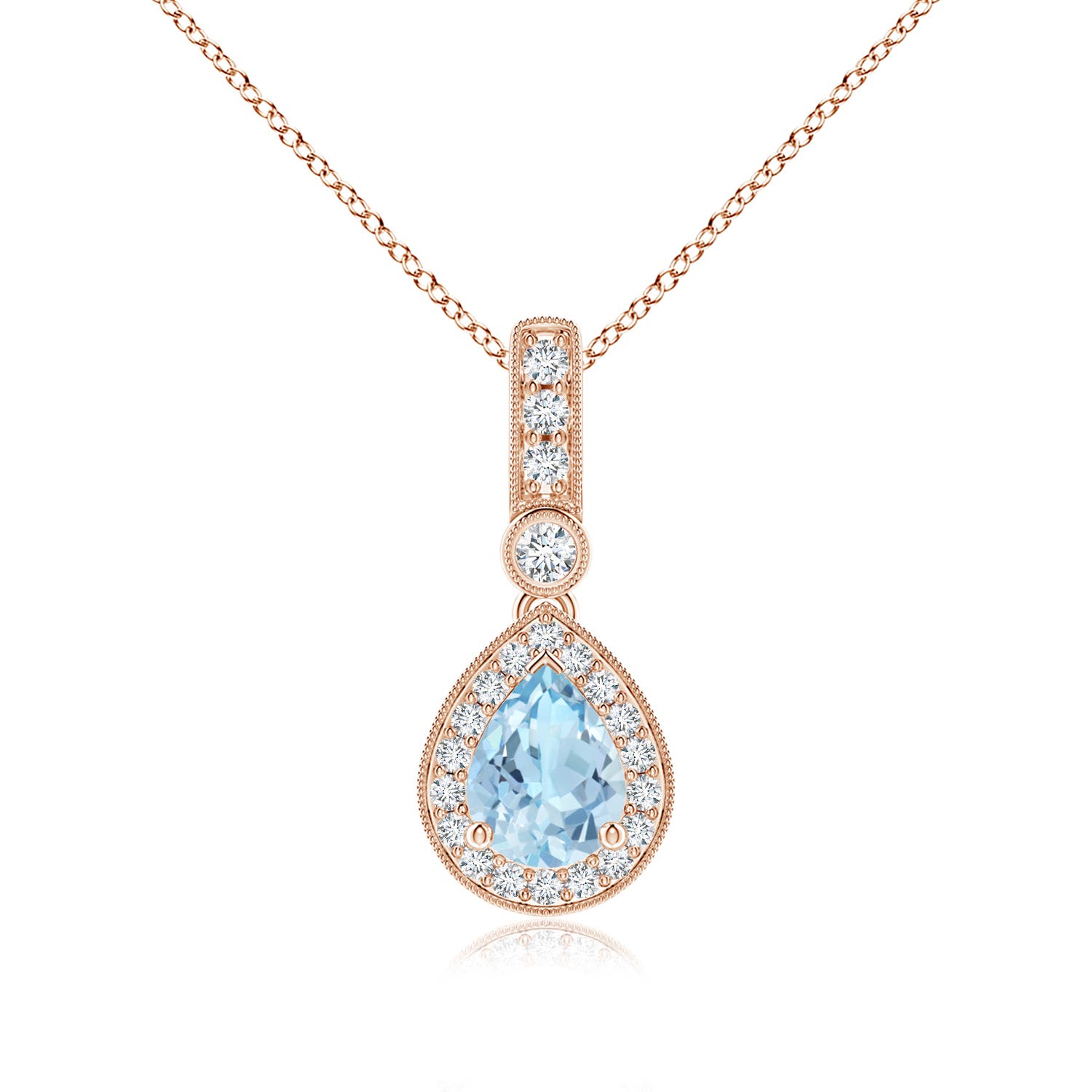 AAA - Aquamarine / 1.16 CT / 14 KT Rose Gold