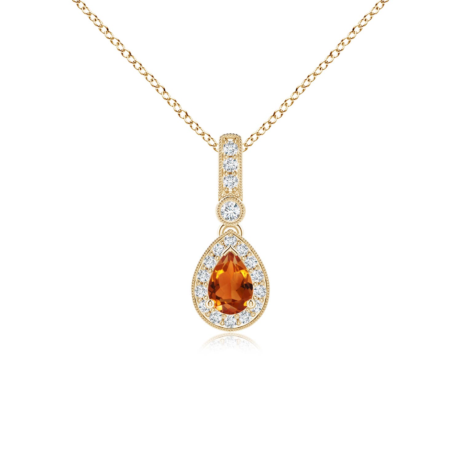 AAAA - Citrine / 0.53 CT / 14 KT Yellow Gold