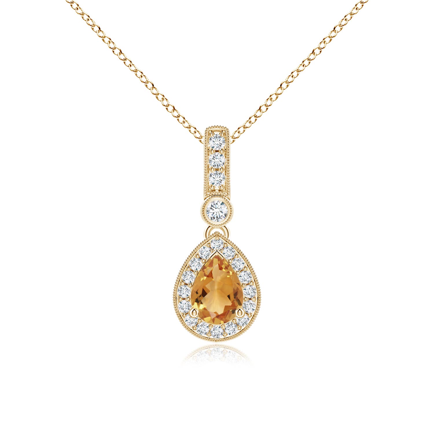 A - Citrine / 0.84 CT / 14 KT Yellow Gold