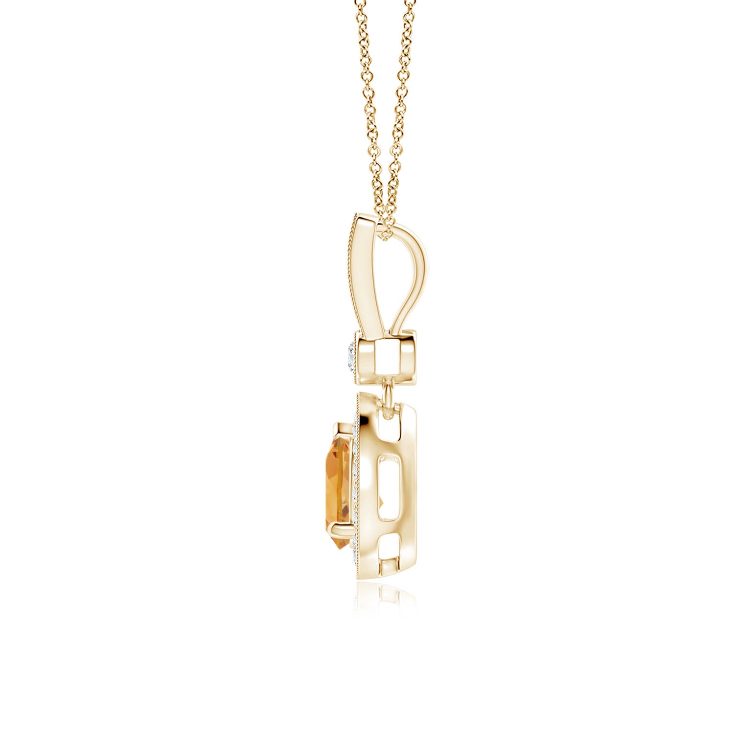 A - Citrine / 0.84 CT / 14 KT Yellow Gold