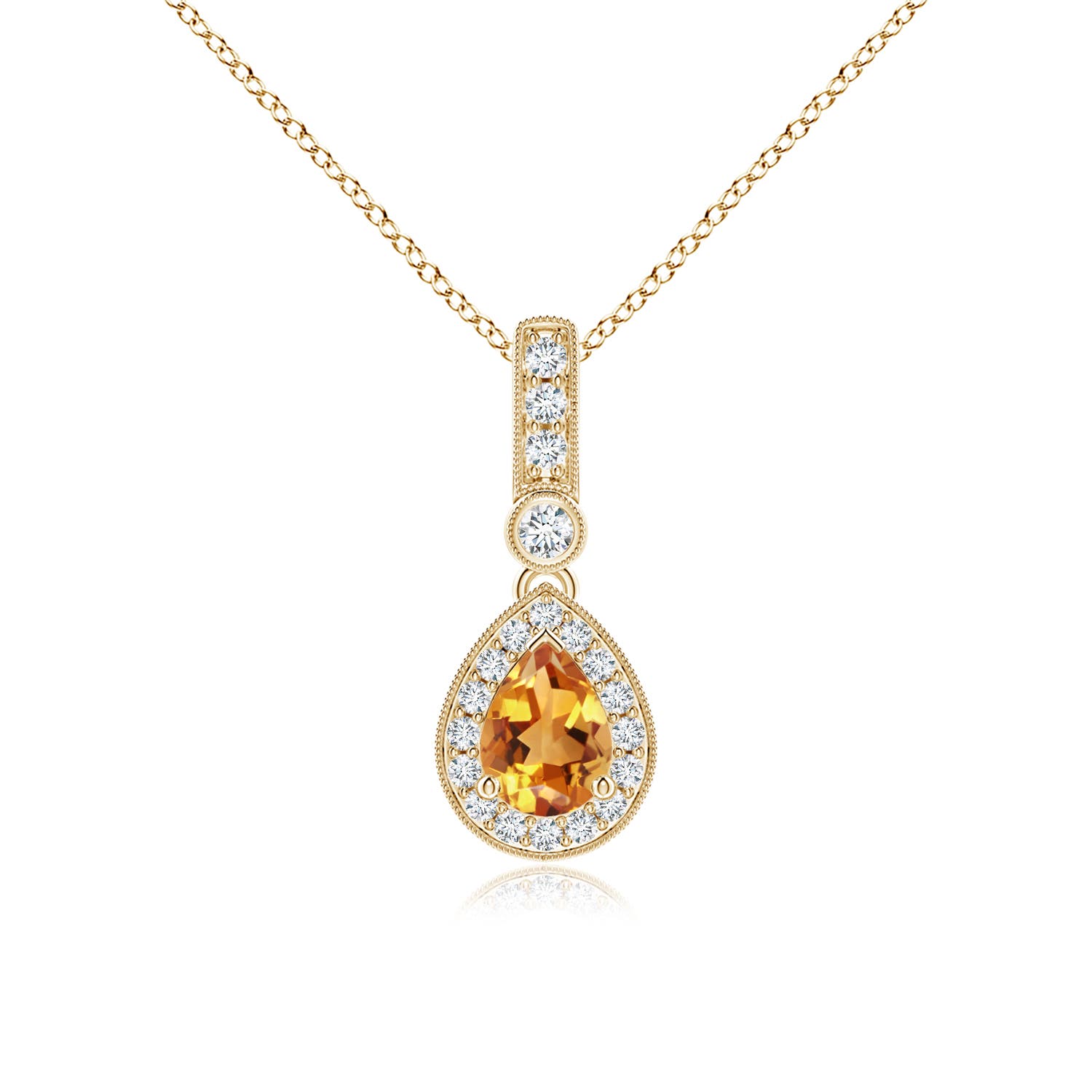 AA - Citrine / 0.84 CT / 14 KT Yellow Gold