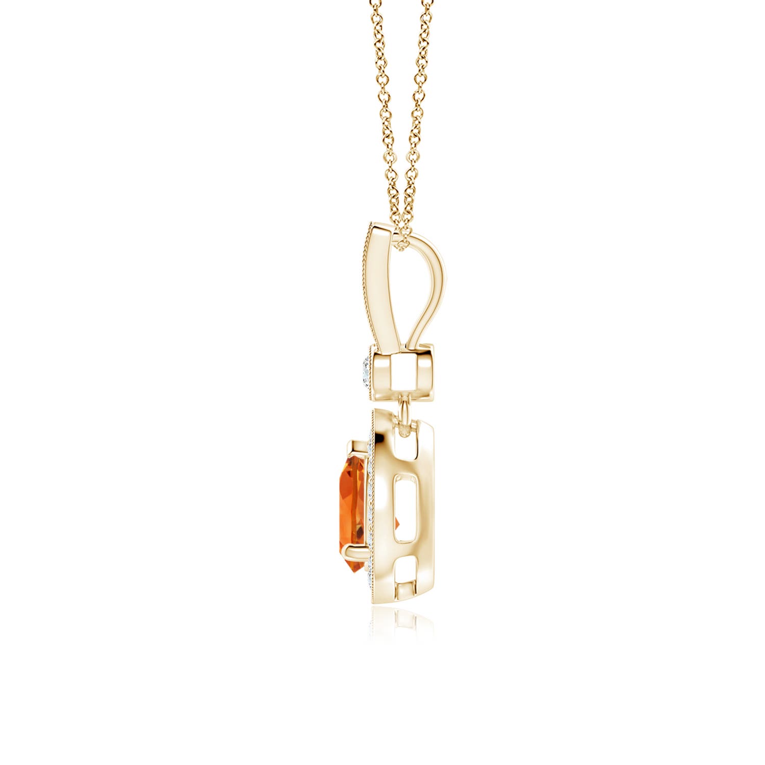 AAAA - Citrine / 0.84 CT / 14 KT Yellow Gold