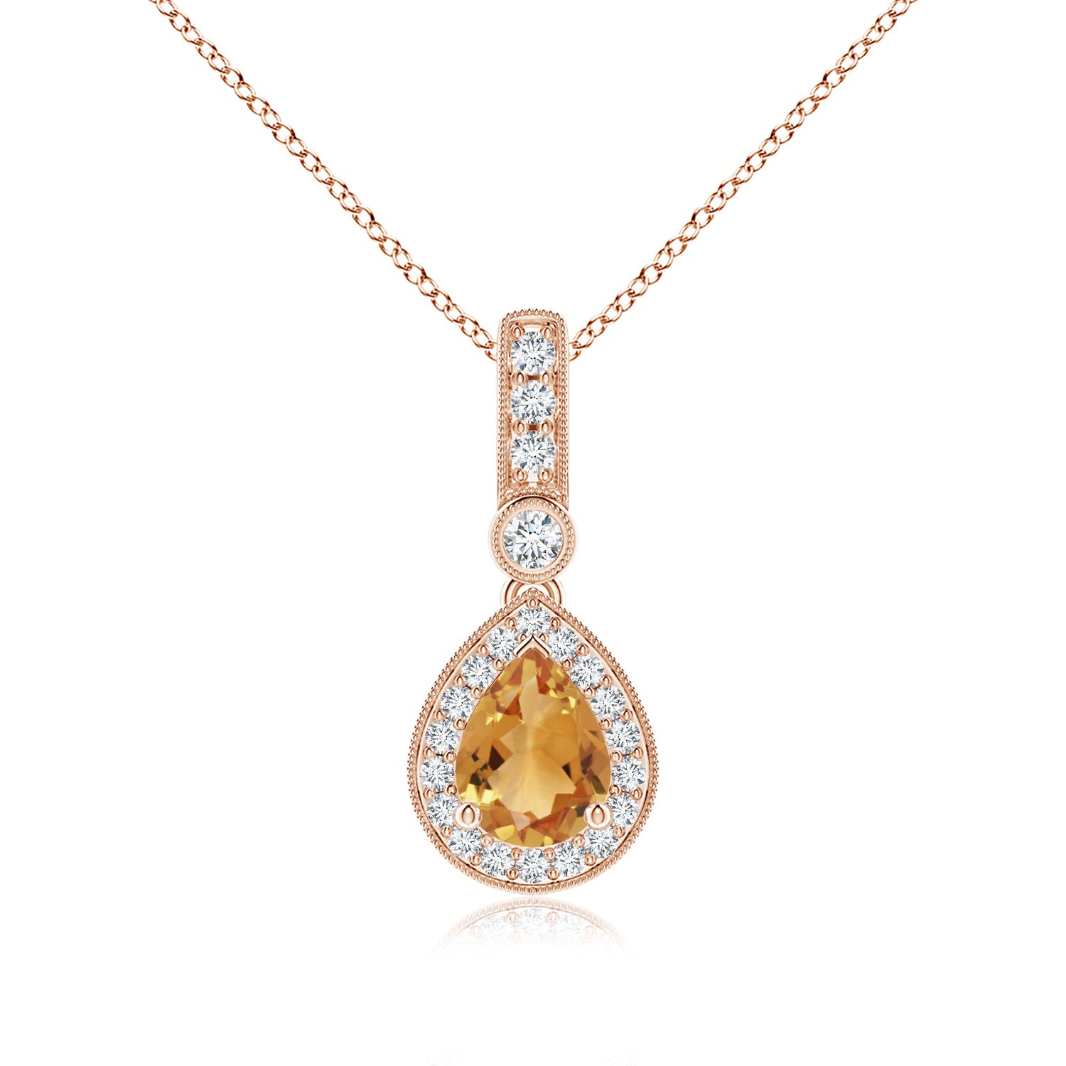 A - Citrine / 1.31 CT / 14 KT Rose Gold