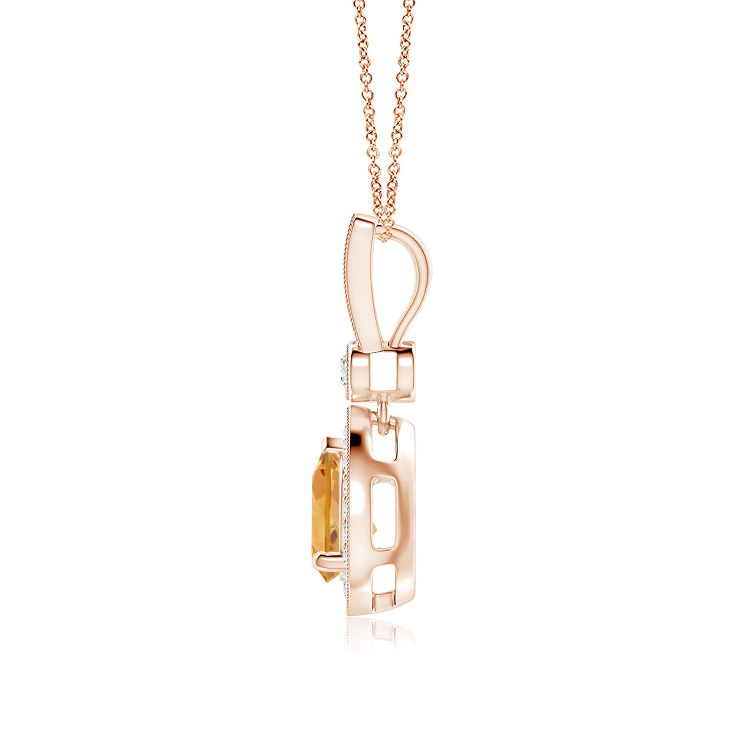 A - Citrine / 1.31 CT / 14 KT Rose Gold