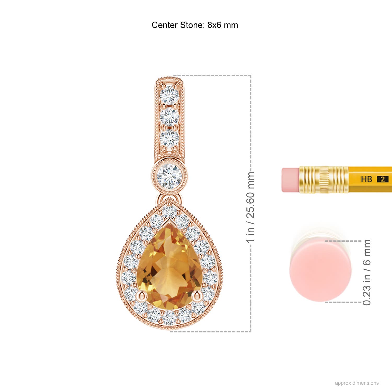 A - Citrine / 1.31 CT / 14 KT Rose Gold