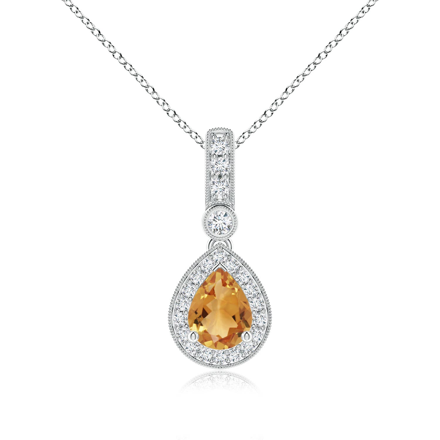 A - Citrine / 1.31 CT / 14 KT White Gold