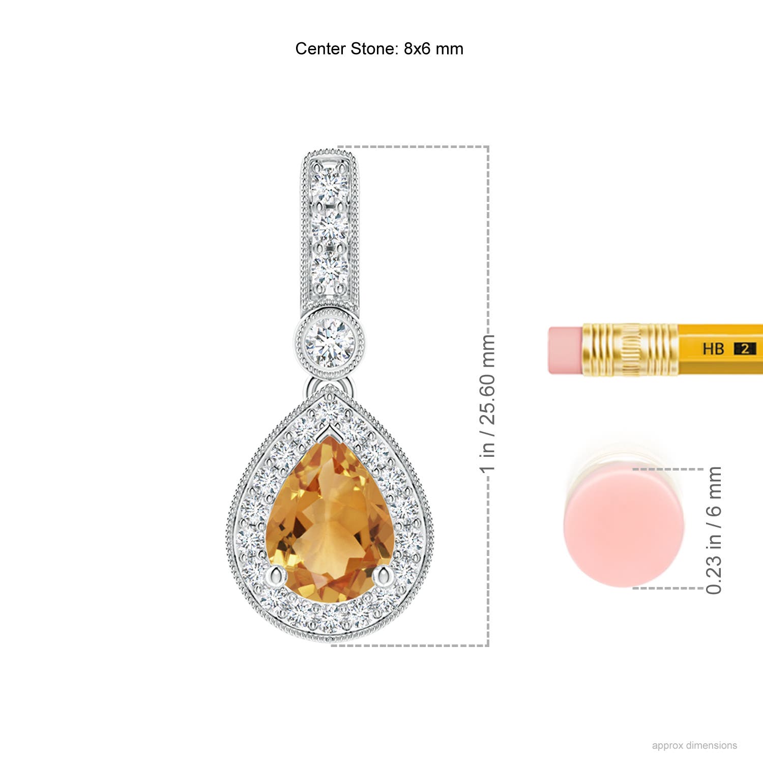 A - Citrine / 1.31 CT / 14 KT White Gold