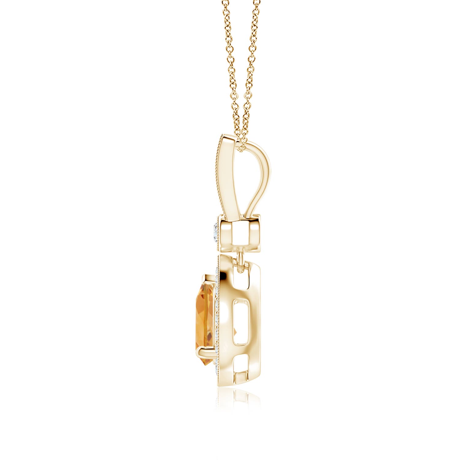 A - Citrine / 1.31 CT / 14 KT Yellow Gold