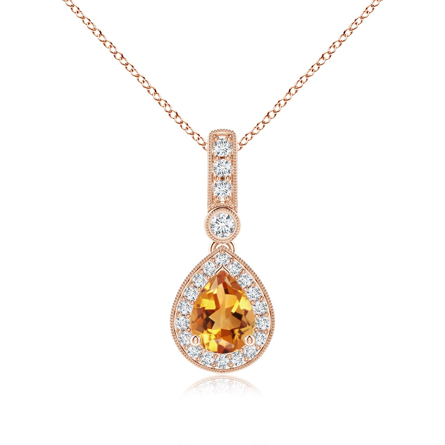 AA - Citrine / 1.31 CT / 14 KT Rose Gold