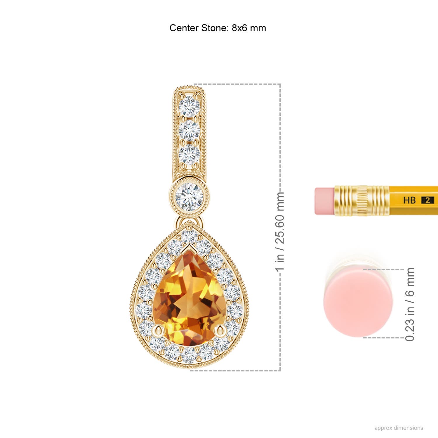 AA - Citrine / 1.31 CT / 14 KT Yellow Gold