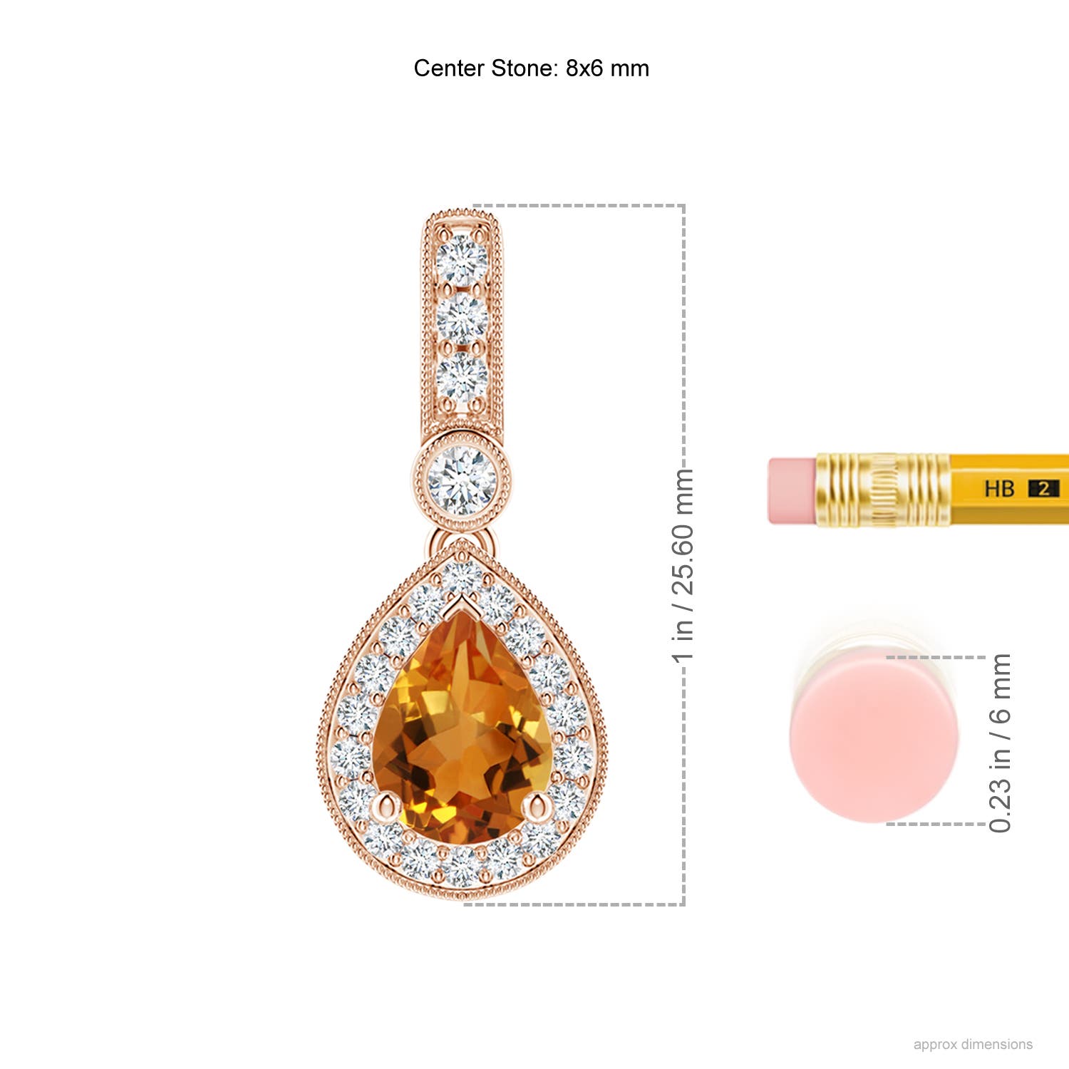 AAA - Citrine / 1.31 CT / 14 KT Rose Gold