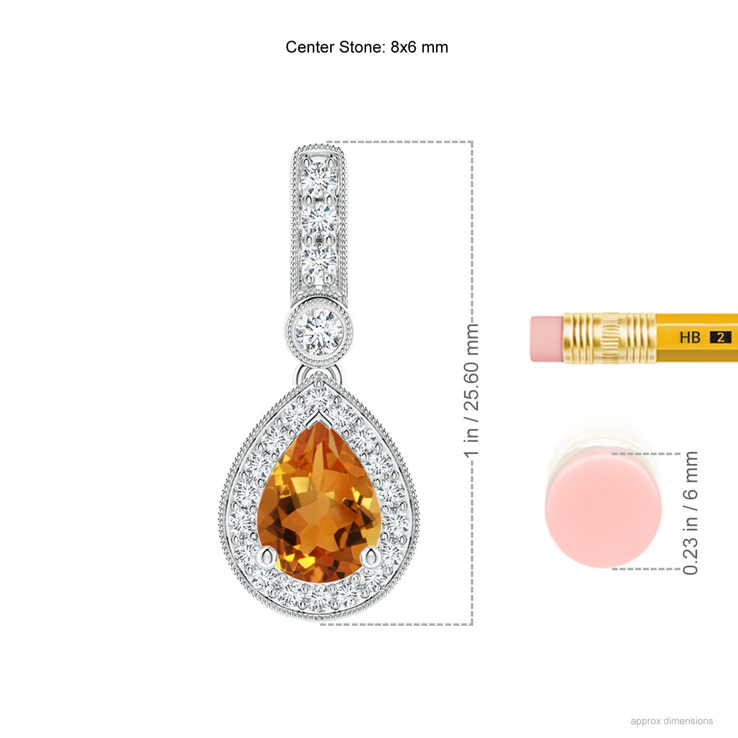 AAA - Citrine / 1.31 CT / 14 KT White Gold