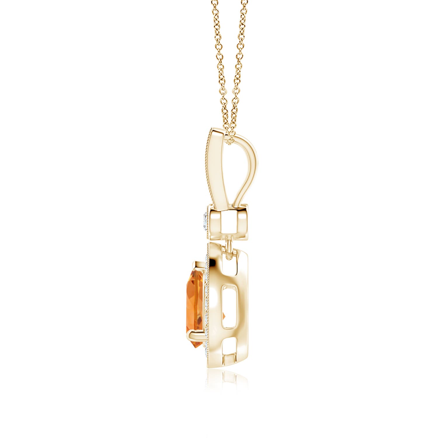 AAA - Citrine / 1.31 CT / 14 KT Yellow Gold