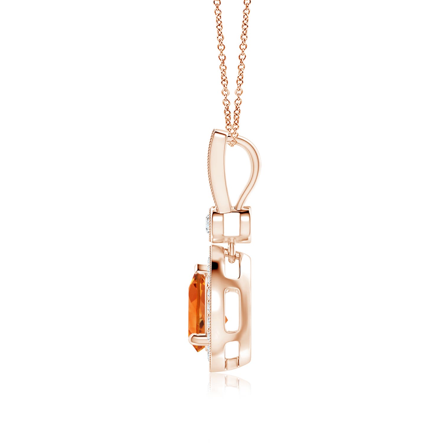 AAAA - Citrine / 1.31 CT / 14 KT Rose Gold