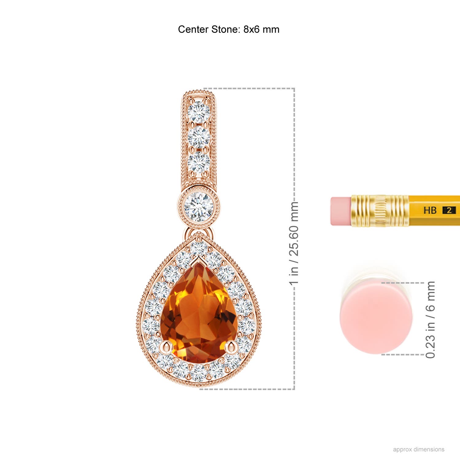 AAAA - Citrine / 1.31 CT / 14 KT Rose Gold