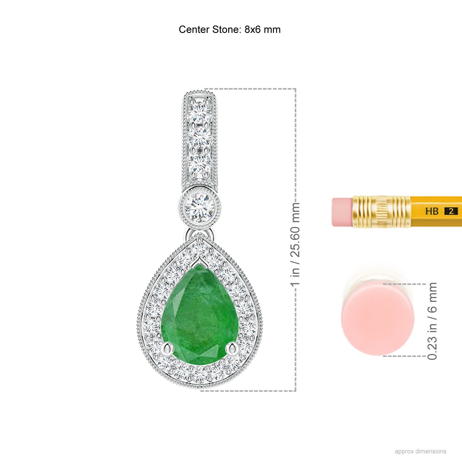 A - Emerald / 1.26 CT / 14 KT White Gold