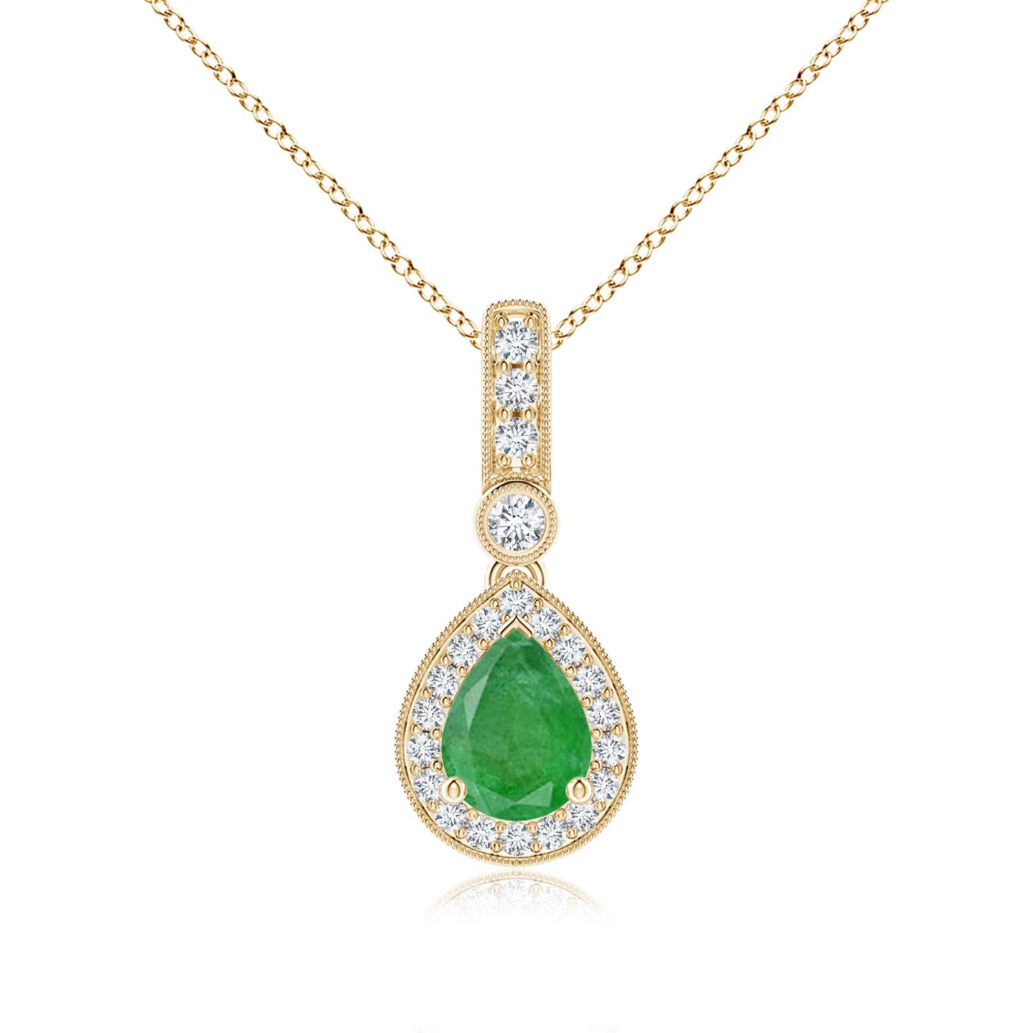 A - Emerald / 1.26 CT / 14 KT Yellow Gold