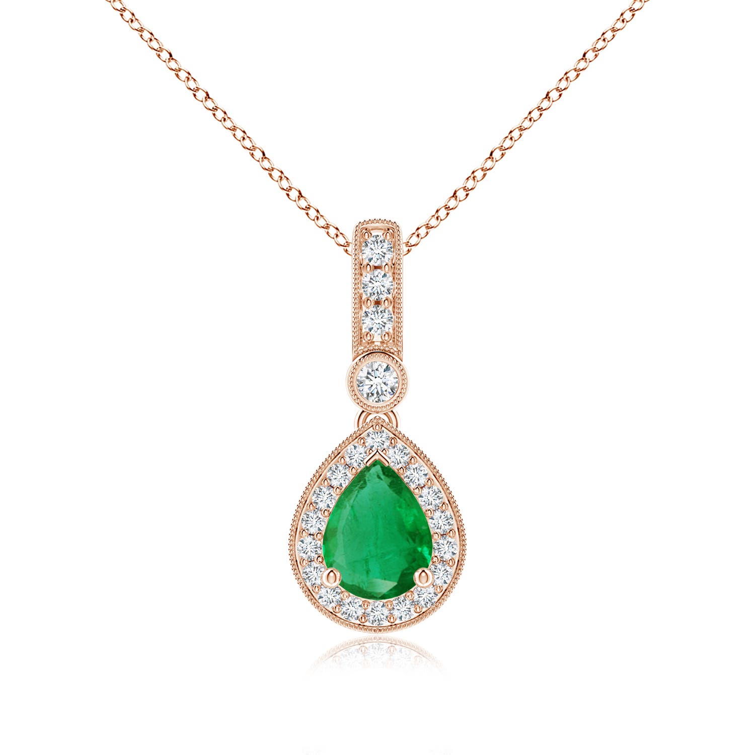 AA - Emerald / 1.26 CT / 14 KT Rose Gold