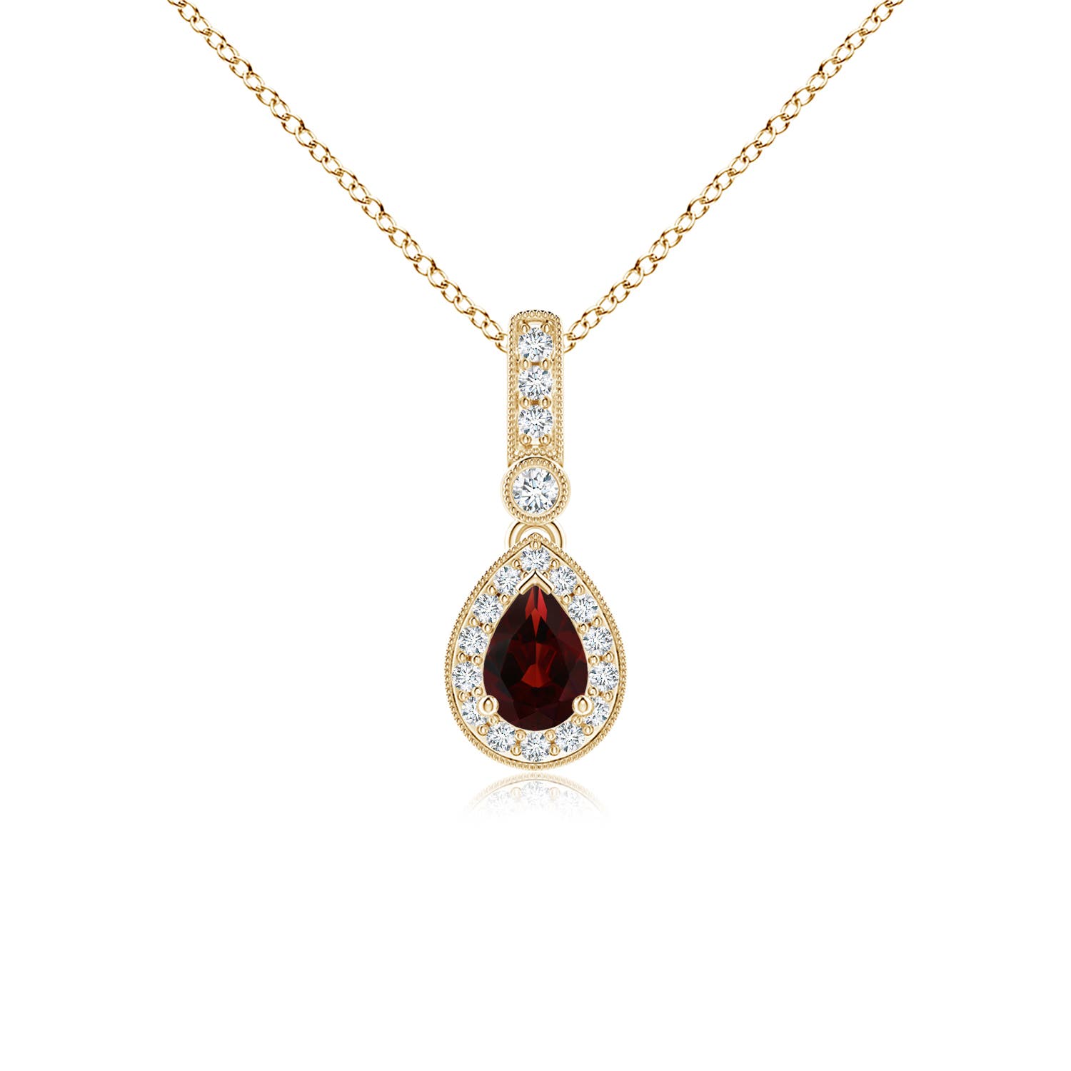 AA - Garnet / 0.68 CT / 14 KT Yellow Gold