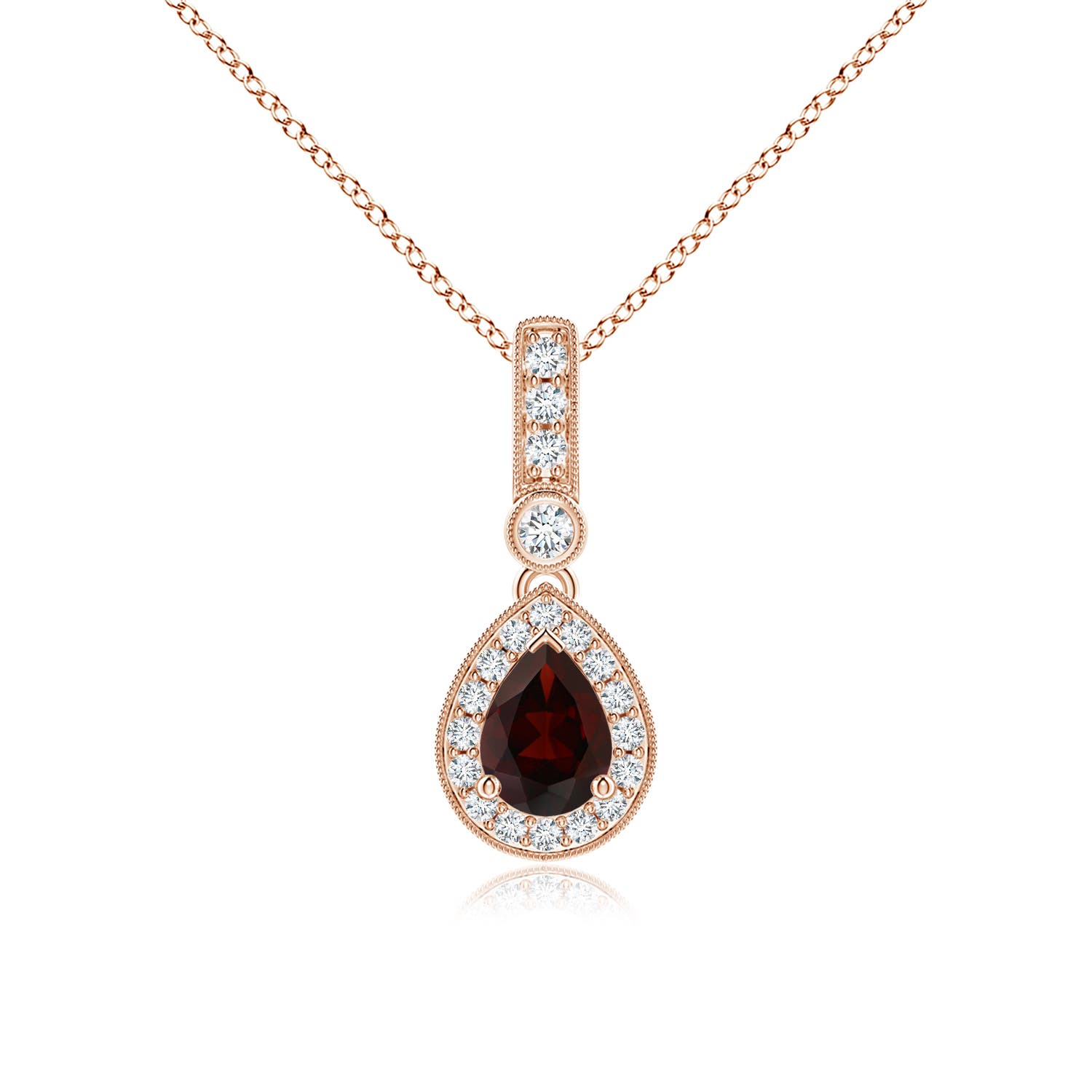 A - Garnet / 1.09 CT / 14 KT Rose Gold