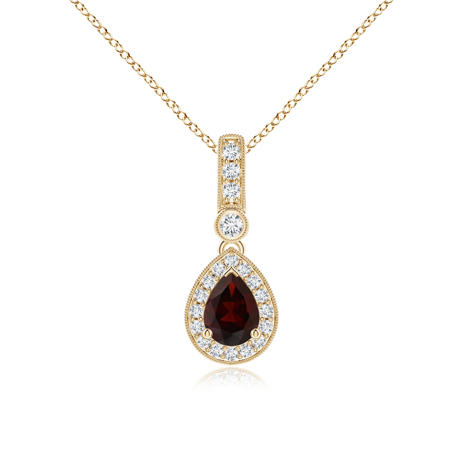 A - Garnet / 1.09 CT / 14 KT Yellow Gold