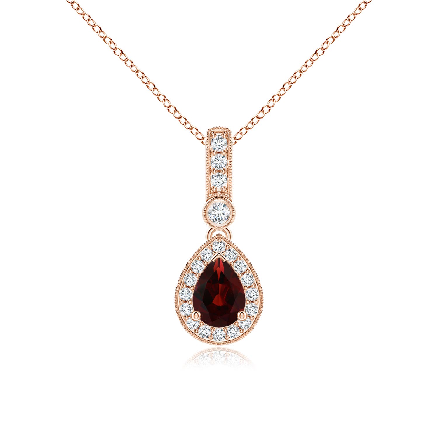 AA - Garnet / 1.09 CT / 14 KT Rose Gold