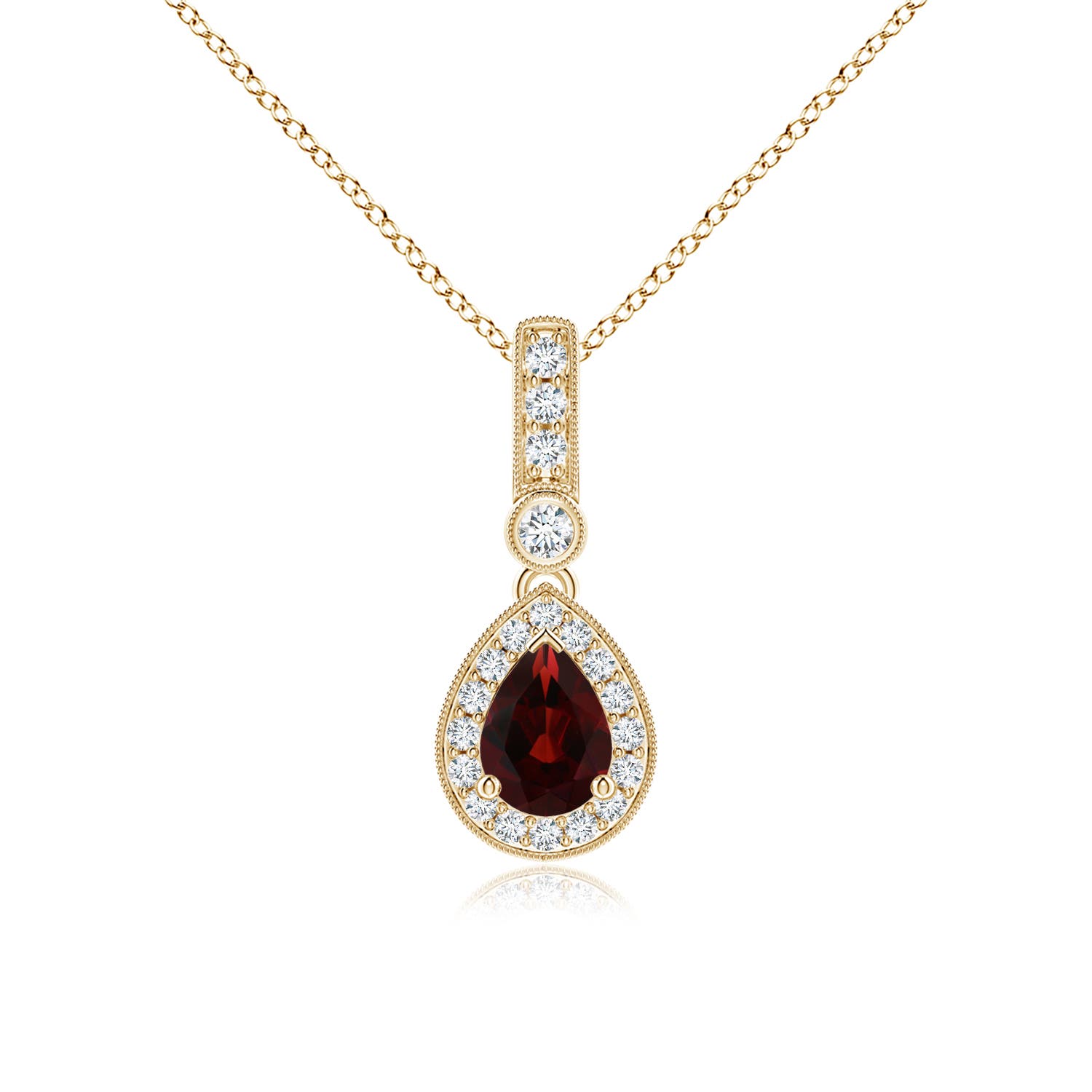 AA - Garnet / 1.09 CT / 14 KT Yellow Gold