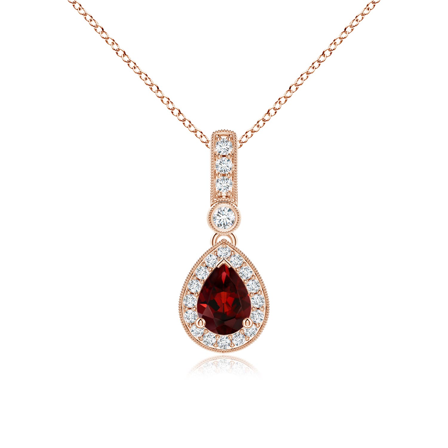 AAA - Garnet / 1.09 CT / 14 KT Rose Gold