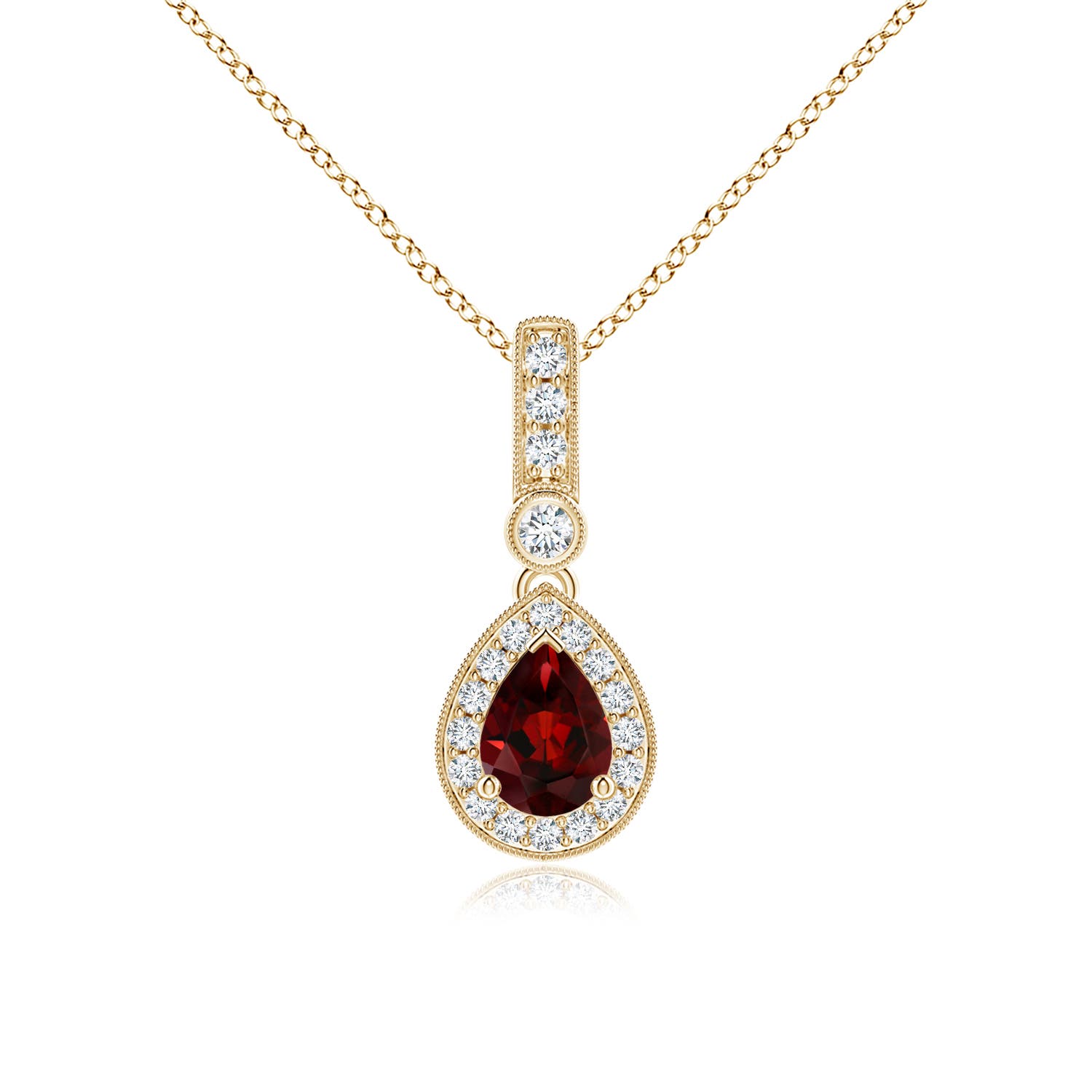 AAA - Garnet / 1.09 CT / 14 KT Yellow Gold