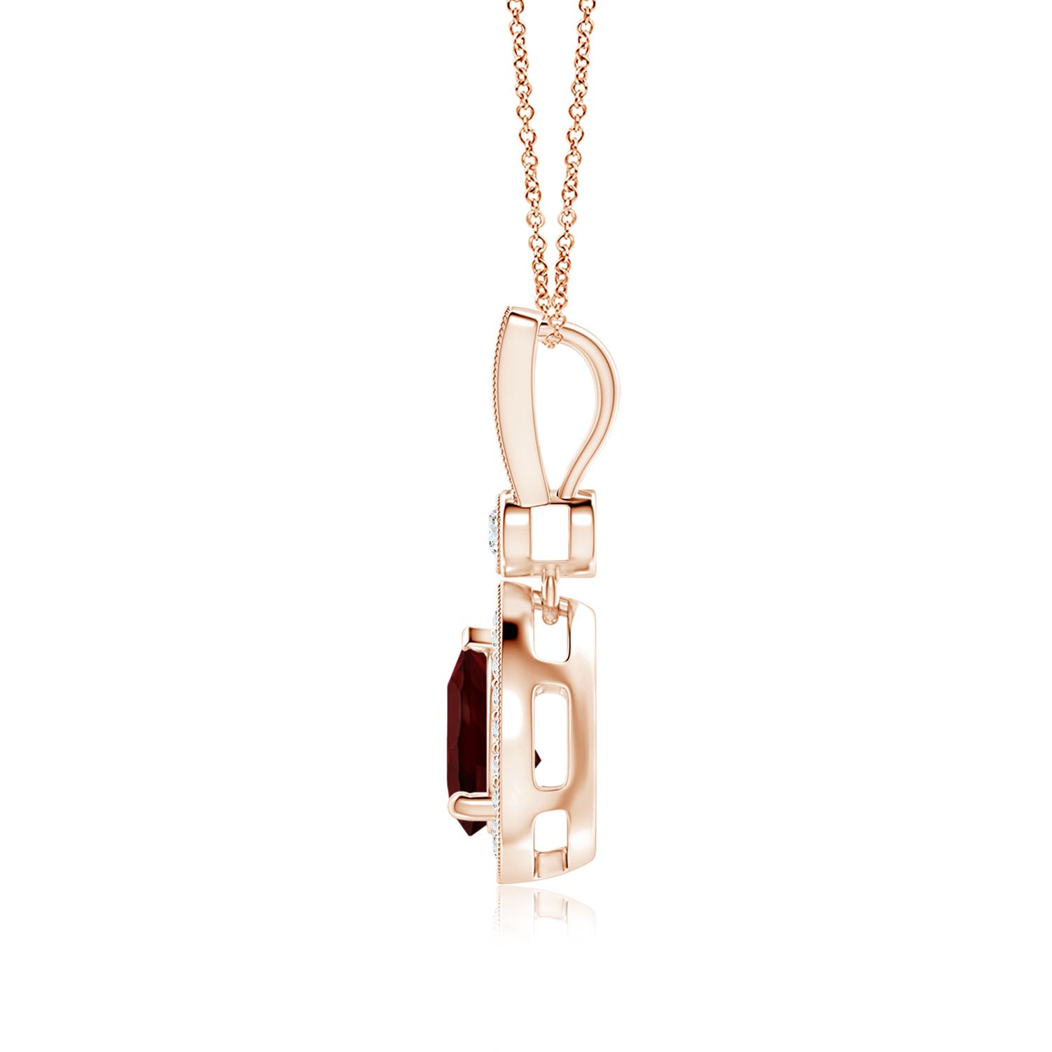 AA - Garnet / 1.61 CT / 14 KT Rose Gold