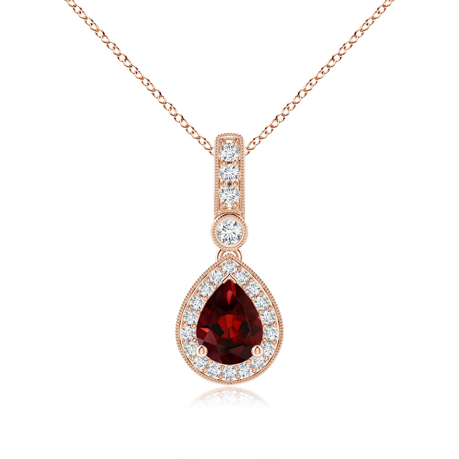 AAA - Garnet / 1.61 CT / 14 KT Rose Gold