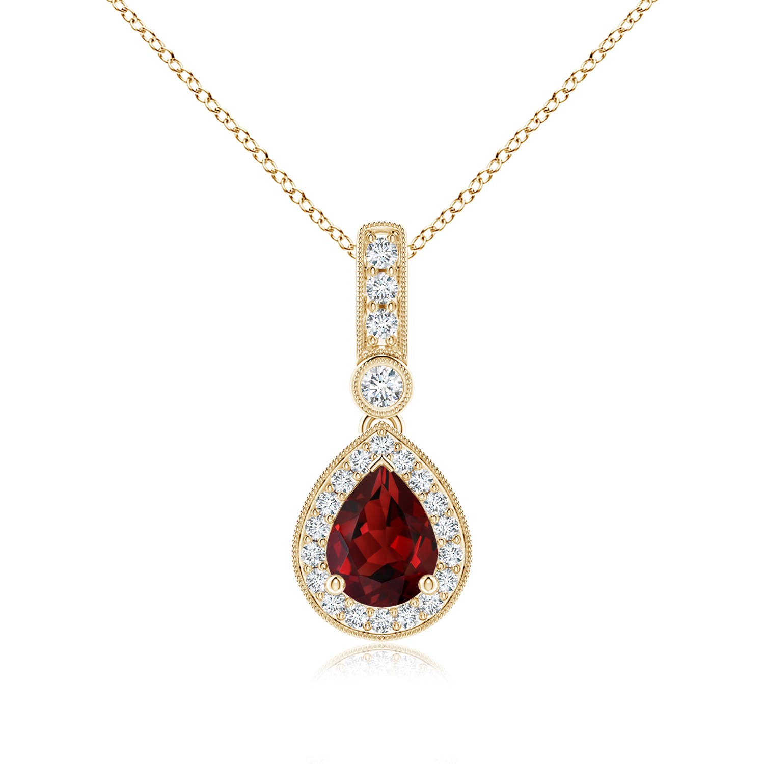 AAAA - Garnet / 1.61 CT / 14 KT Yellow Gold