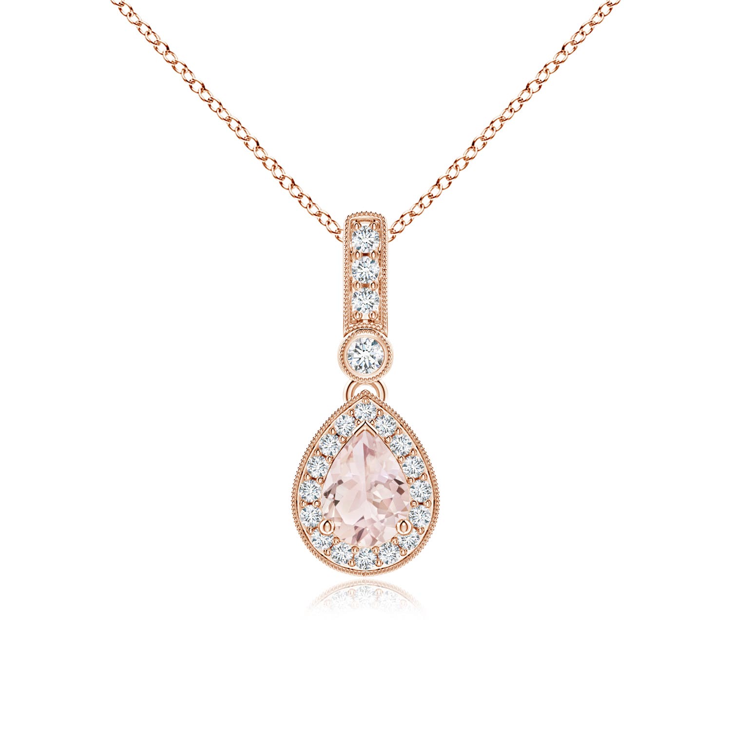 A - Morganite / 0.84 CT / 14 KT Rose Gold