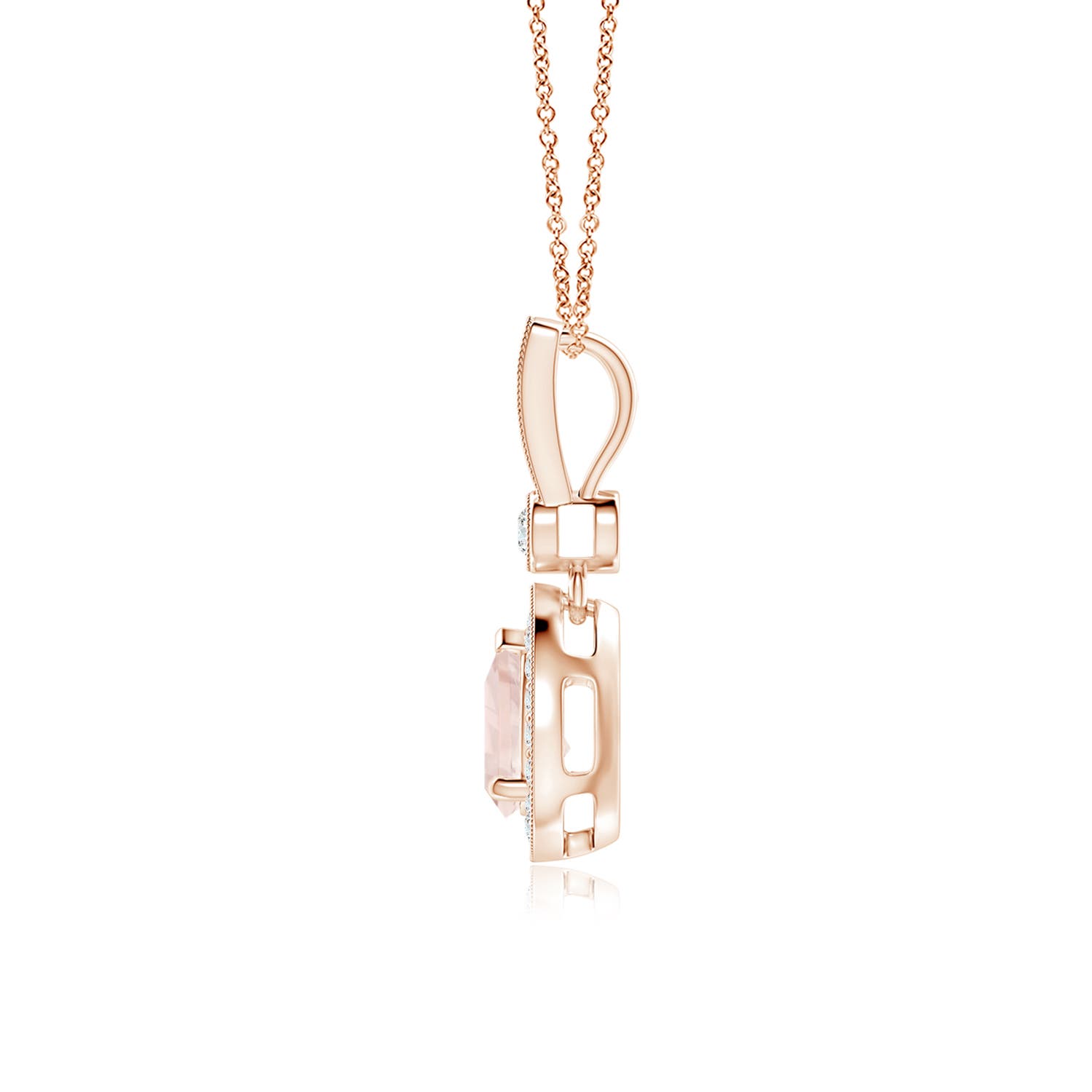 A - Morganite / 0.84 CT / 14 KT Rose Gold