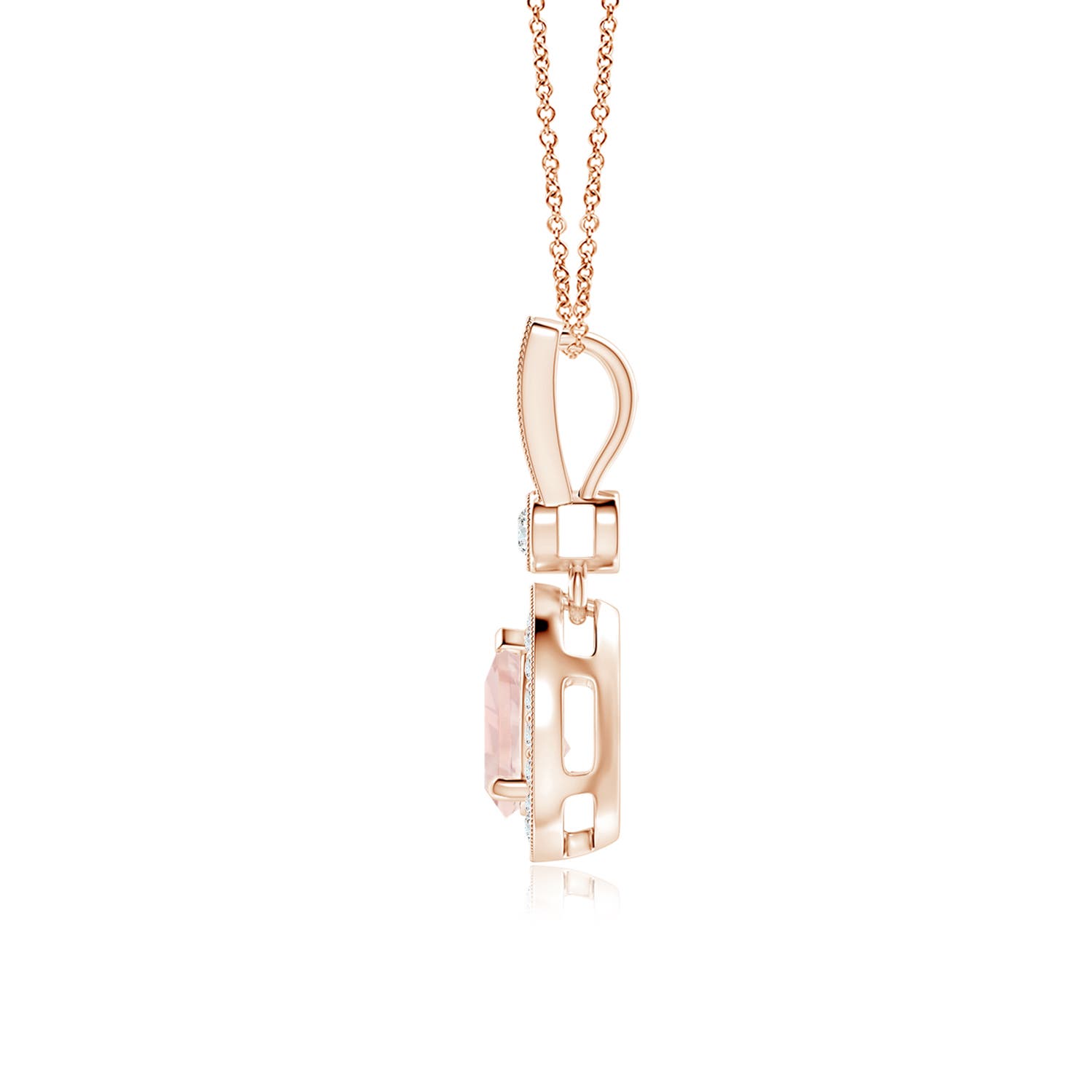 AA - Morganite / 0.84 CT / 14 KT Rose Gold