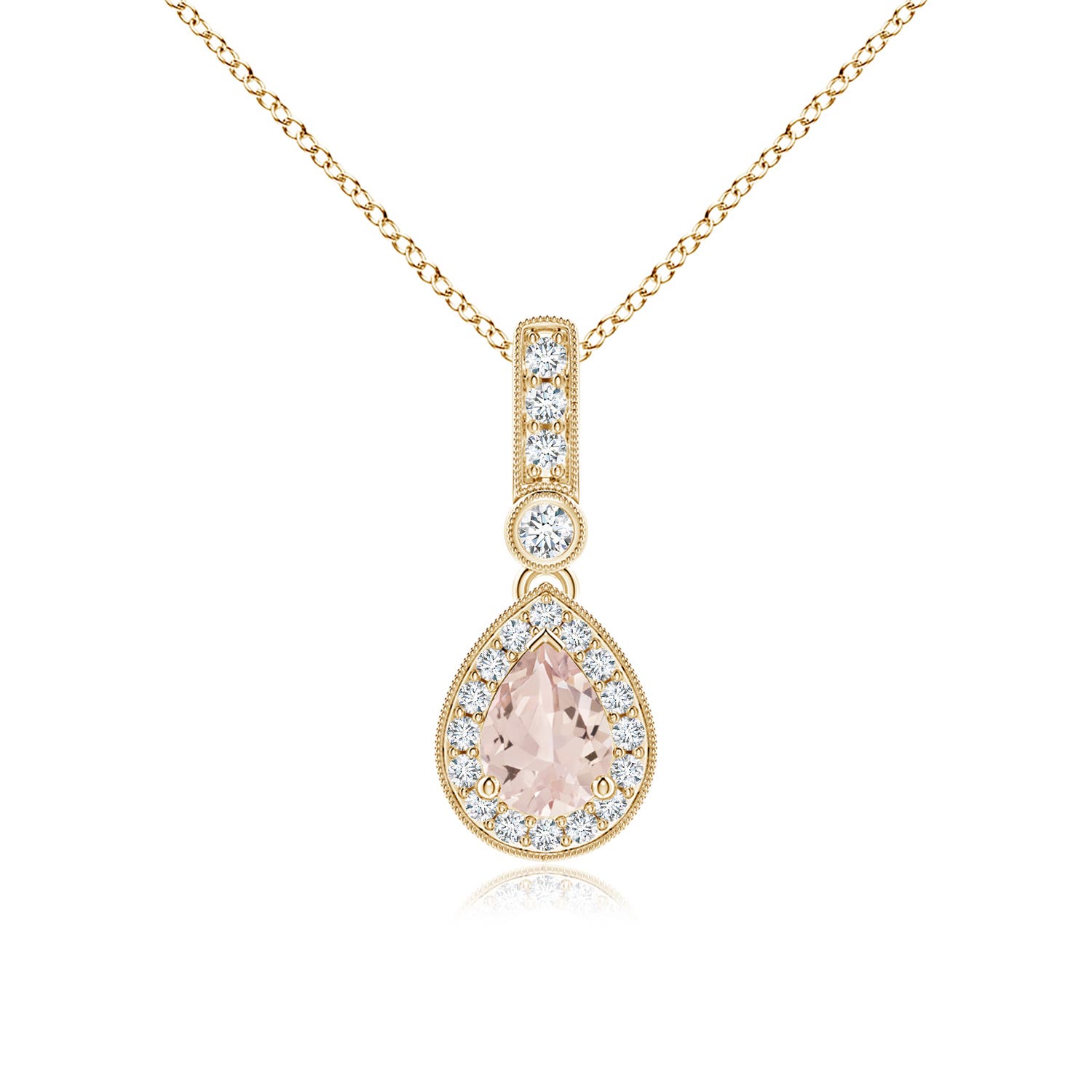 AA - Morganite / 0.84 CT / 14 KT Yellow Gold