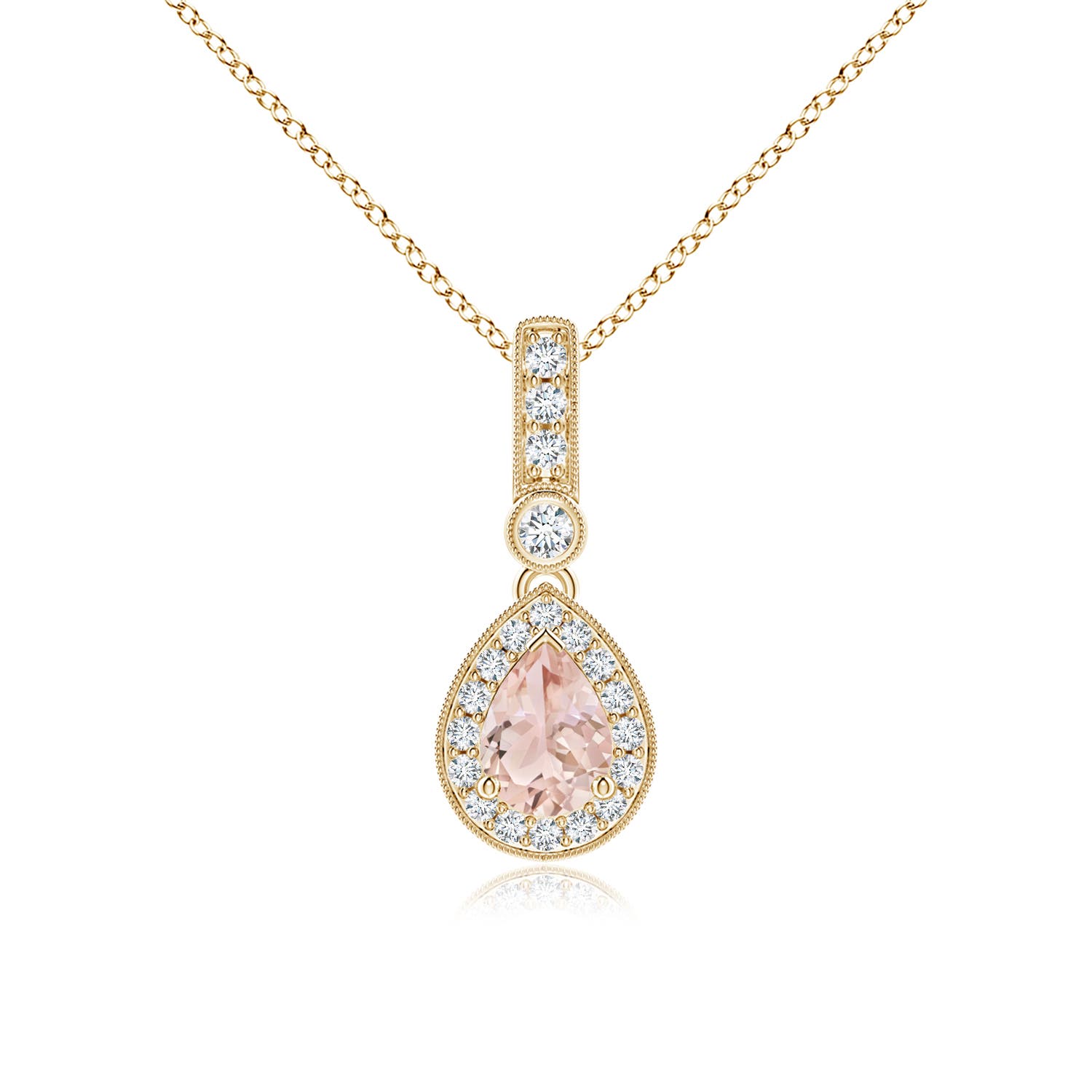 AAA - Morganite / 0.84 CT / 14 KT Yellow Gold