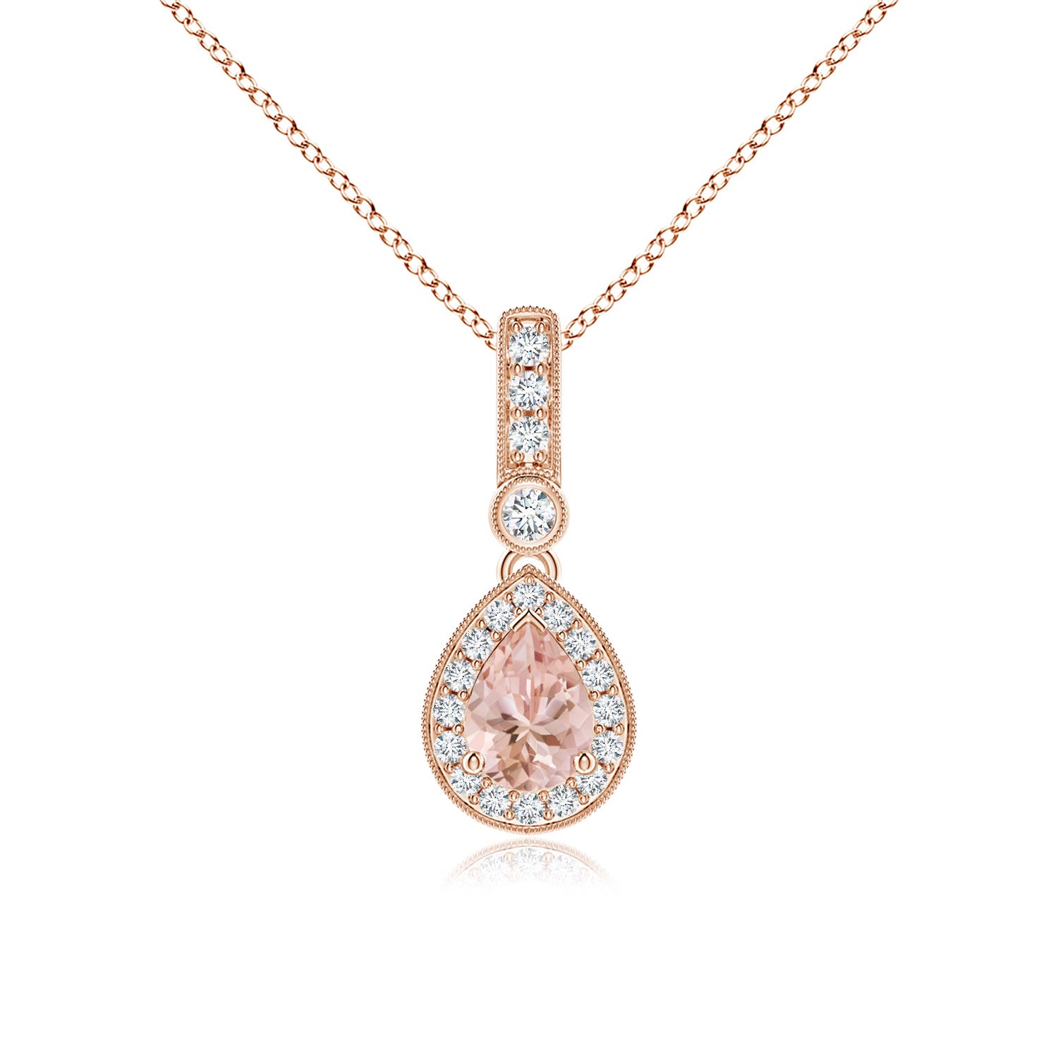 AAAA - Morganite / 0.84 CT / 14 KT Rose Gold