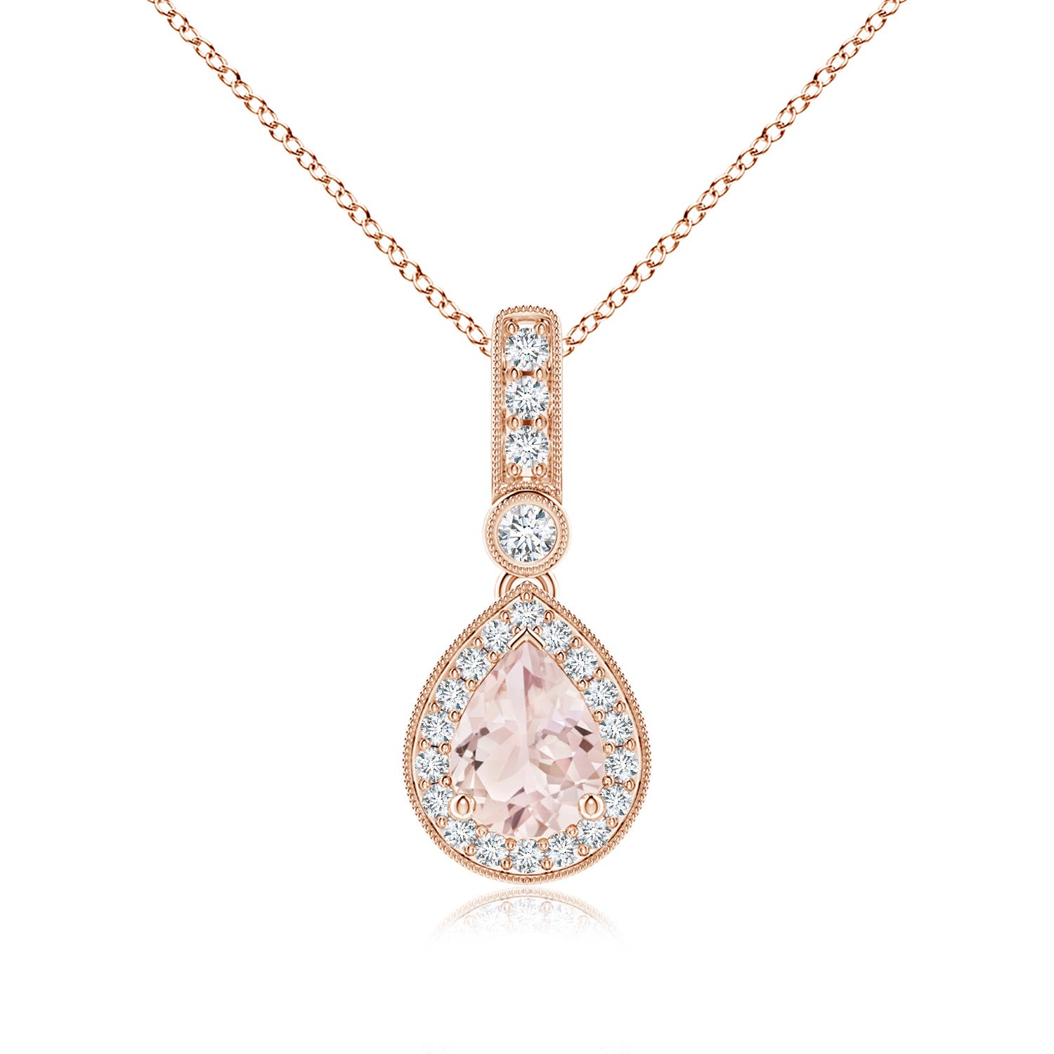 A - Morganite / 1.26 CT / 14 KT Rose Gold