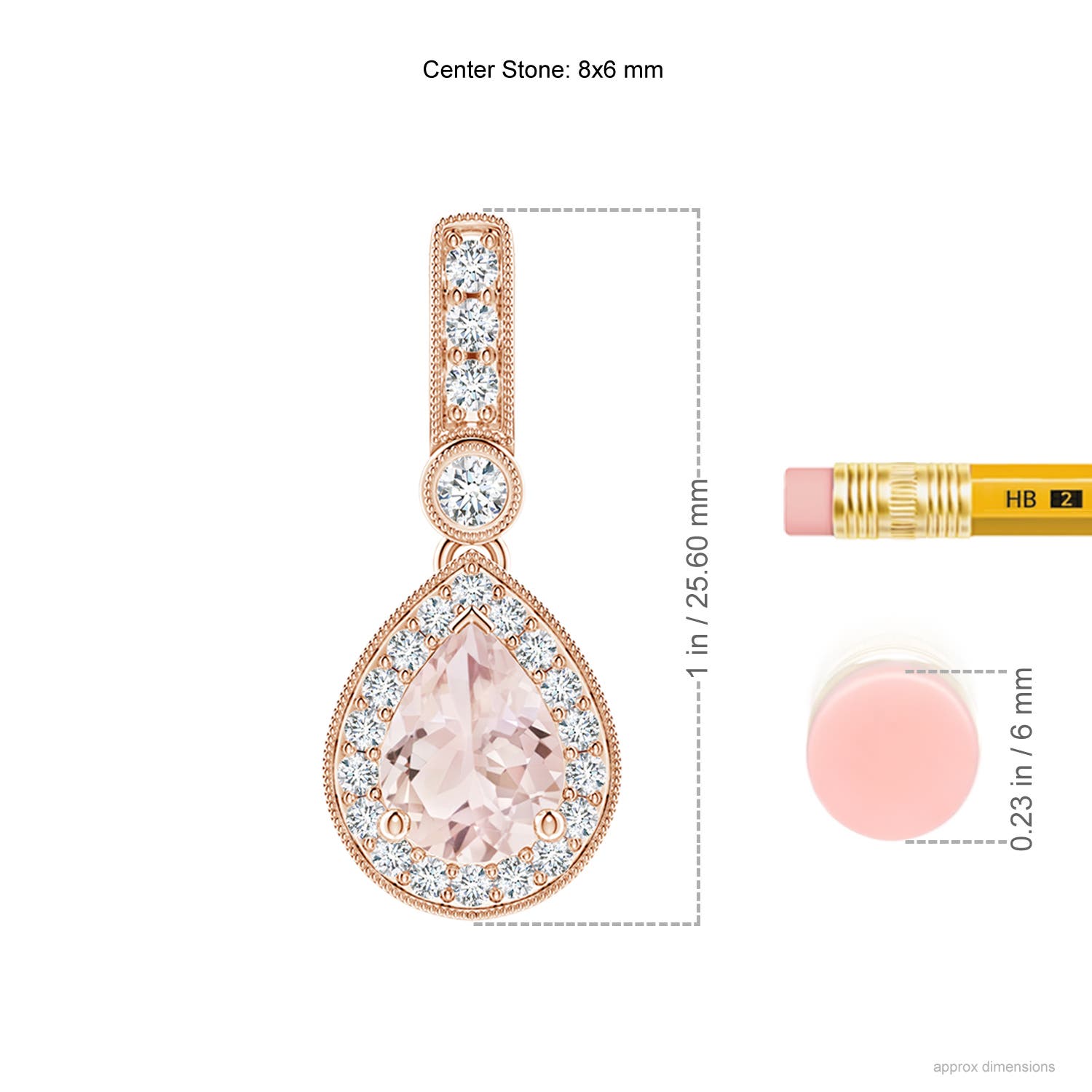 A - Morganite / 1.26 CT / 14 KT Rose Gold