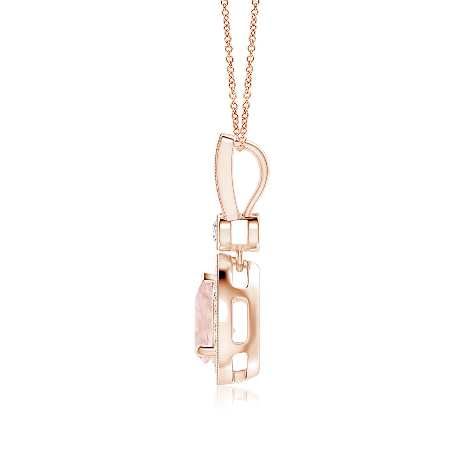 AA - Morganite / 1.26 CT / 14 KT Rose Gold