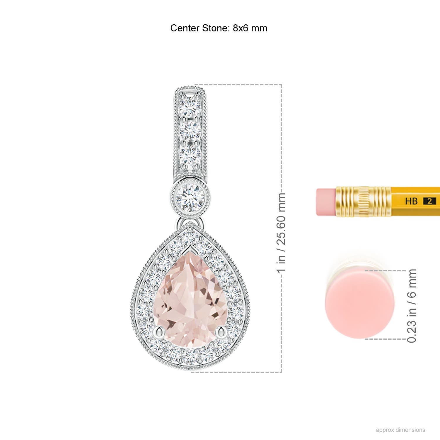 AA - Morganite / 1.26 CT / 14 KT White Gold