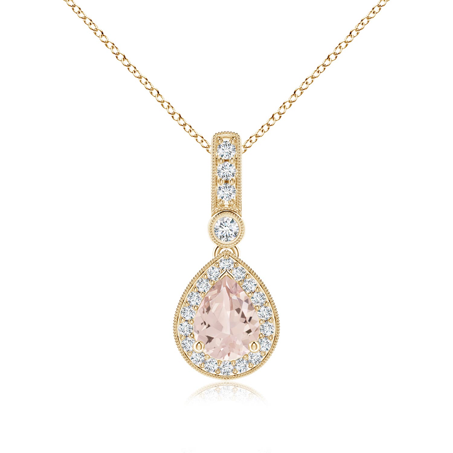 AA - Morganite / 1.26 CT / 14 KT Yellow Gold