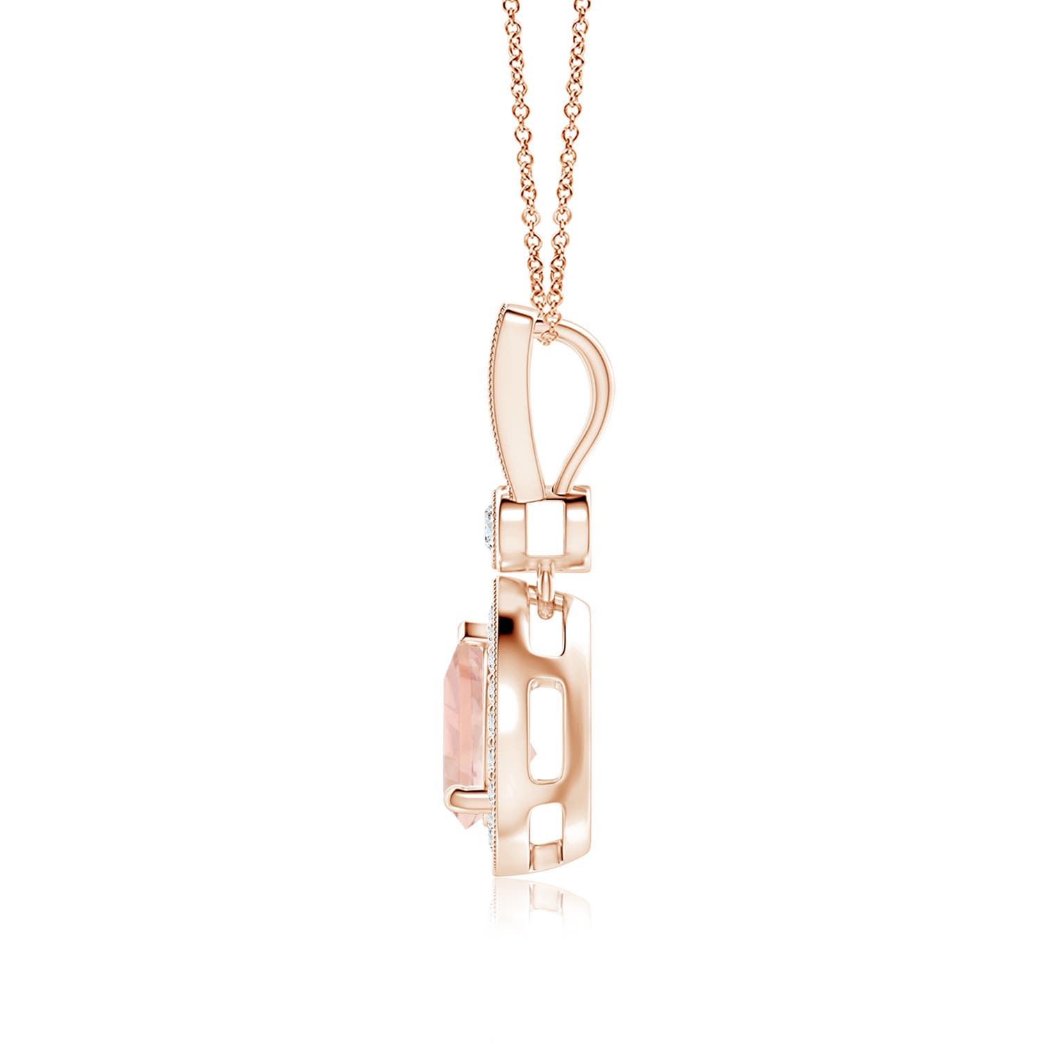 AAA - Morganite / 1.26 CT / 14 KT Rose Gold