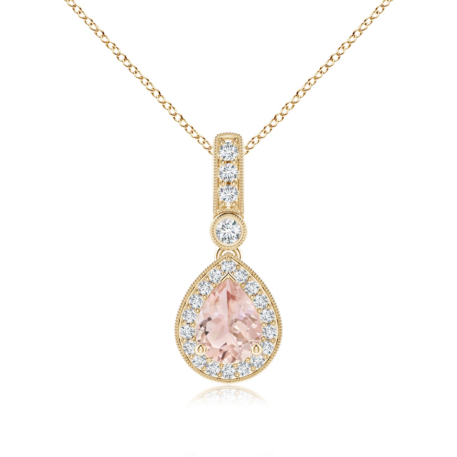 AAA - Morganite / 1.26 CT / 14 KT Yellow Gold